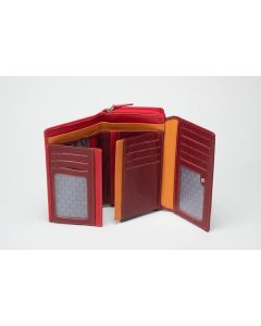 16x9.5cm CSL RFID Multi Zip Round Purse