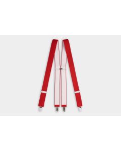 35mm Ibex Clip On Plain Braces-Red